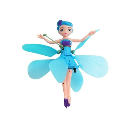 1PC Flying Fairy Doll - Magic and Best Gift for 6 Year Old Girl Kids Toy - Infrared Induction and Remote Control Toys - Birthday Present for 3-4-5-7-8-9 Ages (Best Rc Helicopter Uk)