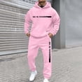 thumbnail image 3 of Yhkghxis Sweatsuits for Men 2 Piece Casual Letter Printed Sweatshirts Jogging Gym Sweat Suits Athletic Track Suit Sets, 3 of 7