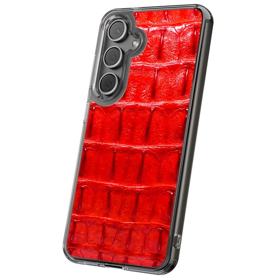 For Samsung Galaxy S22, Hybrid Clear, Crocodile 1 Print, USA