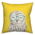 thumbnail image 2 of Creative Products Colorful Owl with Glasses on Yellow 20x20 Indoor / Outdoor Pillow, 2 of 3