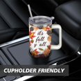 thumbnail image 7 of Maple Leaves in Autumn 40 Oz Tumbler with Handle Lid and Straw, Stainless Steel Double Walled Vacuum Insulated Cup, Cute Anniversary Wedding Birthday Gifts Tumbler for Women Men Friends Outdoor Indoor, 7 of 7