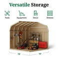 thumbnail image 6 of Little Cottage Co. 10x10 Value Gambrel Barn with 6 ft. Sidewalls, Outdoor Wood Storage Shed Do-It-Yourself Precut Kit, 6 of 13