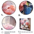 thumbnail image 3 of Designart "Pink Blue Hydrangea love expression" Floral Floater Framed Canvas Print, 3 of 7