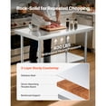 thumbnail image 4 of KFFKFF Table en Acier Inoxydable, Table de Préparation des Aliments 24 x 35,4 Pouces avec Roulettes, Table de Préparation de Cuisine avec Postes de Travail sous Tablette Réglables, 4 of 9
