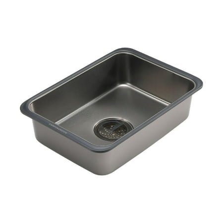 figatia Stainless Steel Camping Sink Camping Table Sink for Cooking Fishing Barbecue