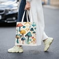 thumbnail image 2 of DouZhe Reusable Grocery Bags, Fantasy Mushroom Flower Lightweight Polyester Canvas Cloth Tote Bag for Travle Gym Shopping School, 15" x 16", 2 of 7