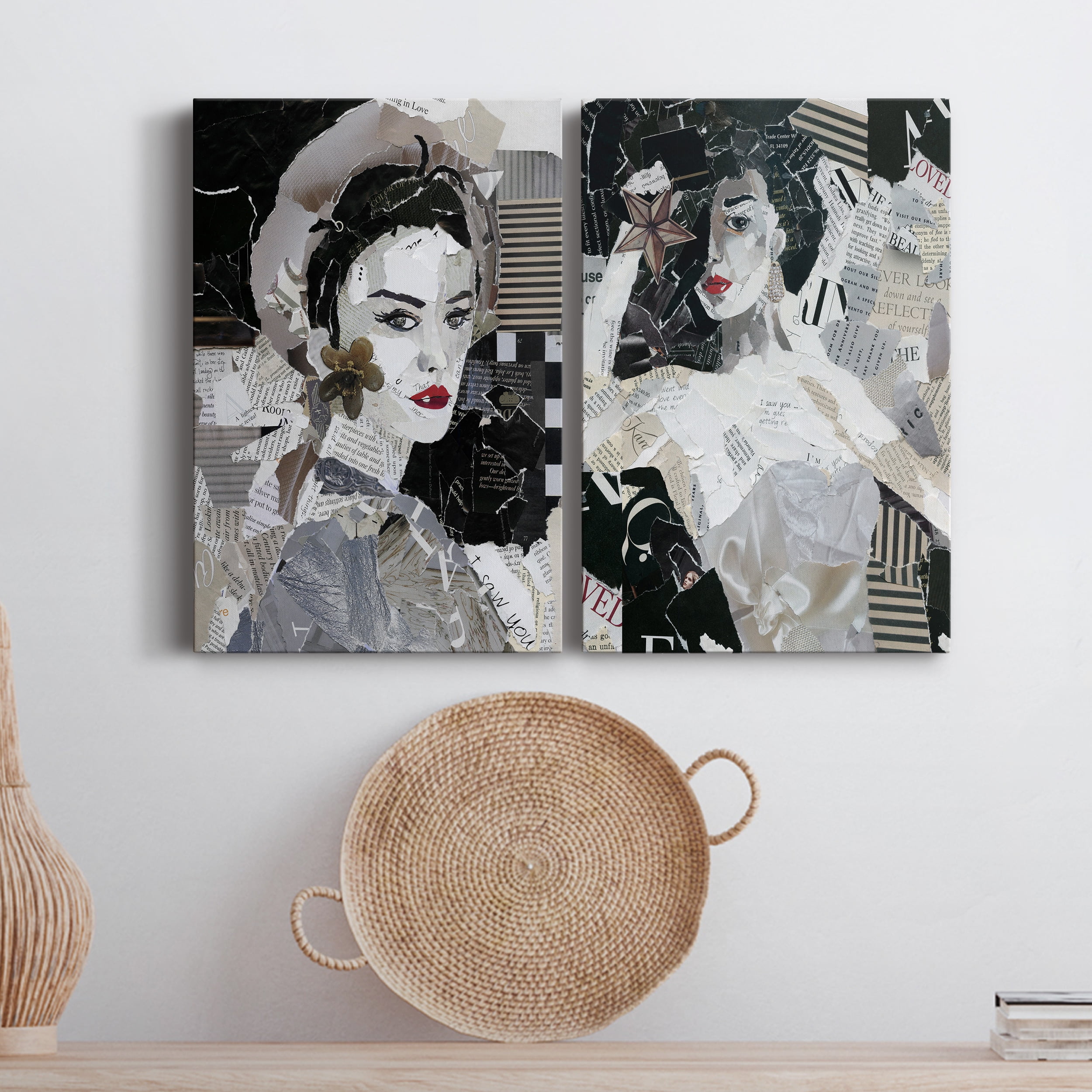 Runway Pause Premium Gallery Wrapped Canvas - Ready to Hang - Set of 2 - 8 x 12 Each