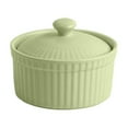 thumbnail image 1 of Blukids Ceramic Small Baking Bowl Pudding Cup Oven Usable Dessert Bowl Pot Tableware Baking(Green), 1 of 5