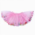 thumbnail image 2 of Kaprioy Toddler Girl Tutu Skirt Colorful Pom Poms Skirts Elastic Waist Birthday Tutu Outfit Princess Ballet Dancing Dress, 2 of 6