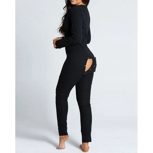 Ropa Pijama Enterizo Abertura Trasera Pijama Enterizo Con Abertura