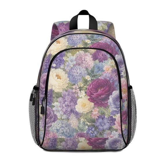 Cute Floral Backpack Oxford Fabric Water Resistant School Travel