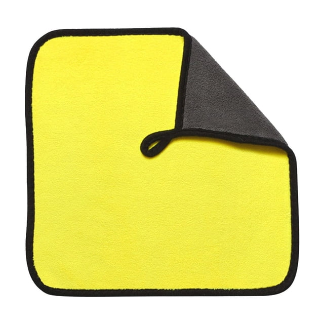 Car Wash Towels,Car Wash Towel-Fine Fiber Velvet Double-Sided Color Car Wash Towel Thickened and Absorbent Car Cleaning Cloth