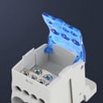 thumbnail image 3 of S SERENABLE Terminal Case Electrical Universal Power Junction Box, for Power Distribution Cabinets, with Transparent Cover Copper 6 output 80A, 3 of 7