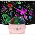 thumbnail image 1 of Unicorns Gifts for Girls,Unicorn Toys,3 6 7 8 9 Year Old Girl Gifts,Unicorn ,360 Degree Rotating 9 Colorful Lights Adjustable Brightness (Pink), 1 of 4
