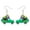 Green, variant on St. Patrick's Day Acrylic Green Truck Earrings Car Dangle Jewelry for Women Charm Holiday Party Gift
