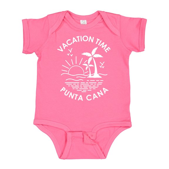 Inktastic Vacation Time in Punta Cana Boys or Girls Baby Bodysuit