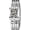 Silver Coffee, variant on Luxury Dainty Women’s Bracelet Watch, Fashion Square Quartz Watch for Women with Leopard Print or Denim Pattern Dial, Elegant Dress Waterproof Ladies Jewelry Analog Wristwatch
