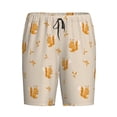 thumbnail image 4 of Wukai Squirrel Animal Men’s Short Pajama Pants With Pockets Soft Sleep Pj Shorts for Men-Large, 4 of 6