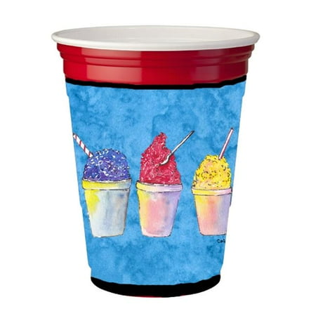 

Carolines Treasures 8780RSC Snowballs Red Solo Cup bottle sleeve Hugger - 16 To 22 oz.