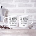 thumbnail image 4 of Koyal Wholesale 16th Anniversary Coffee Mug, 16 Years of Wearing the Pants in the Family, Letting Him Think, 2-Pk, 4 of 4