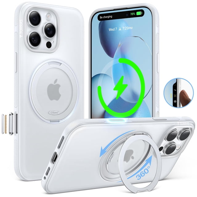 Funda de teléfono TORRAS Ostand Fitness con rotación de 360° para iPhone 16 Pro Max