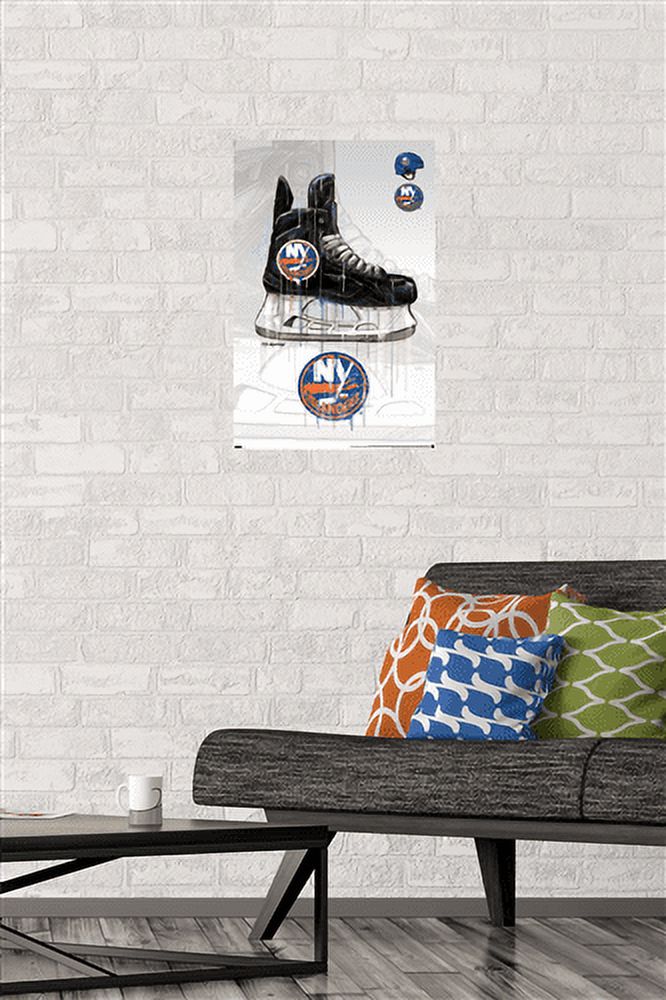 NHL New York Islanders - Drip Skate 21 Wall Poster, 14.725" x 22.375"