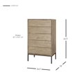 thumbnail image 5 of New Pacific Direct Commode Hathaway 5 Tiroirs en Sable Dérivé, 5 of 5
