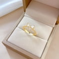 thumbnail image 6 of YYKihy A Design With Irregular Textured Zircon Silver Ring And A Female Silver Ring, 6 of 7