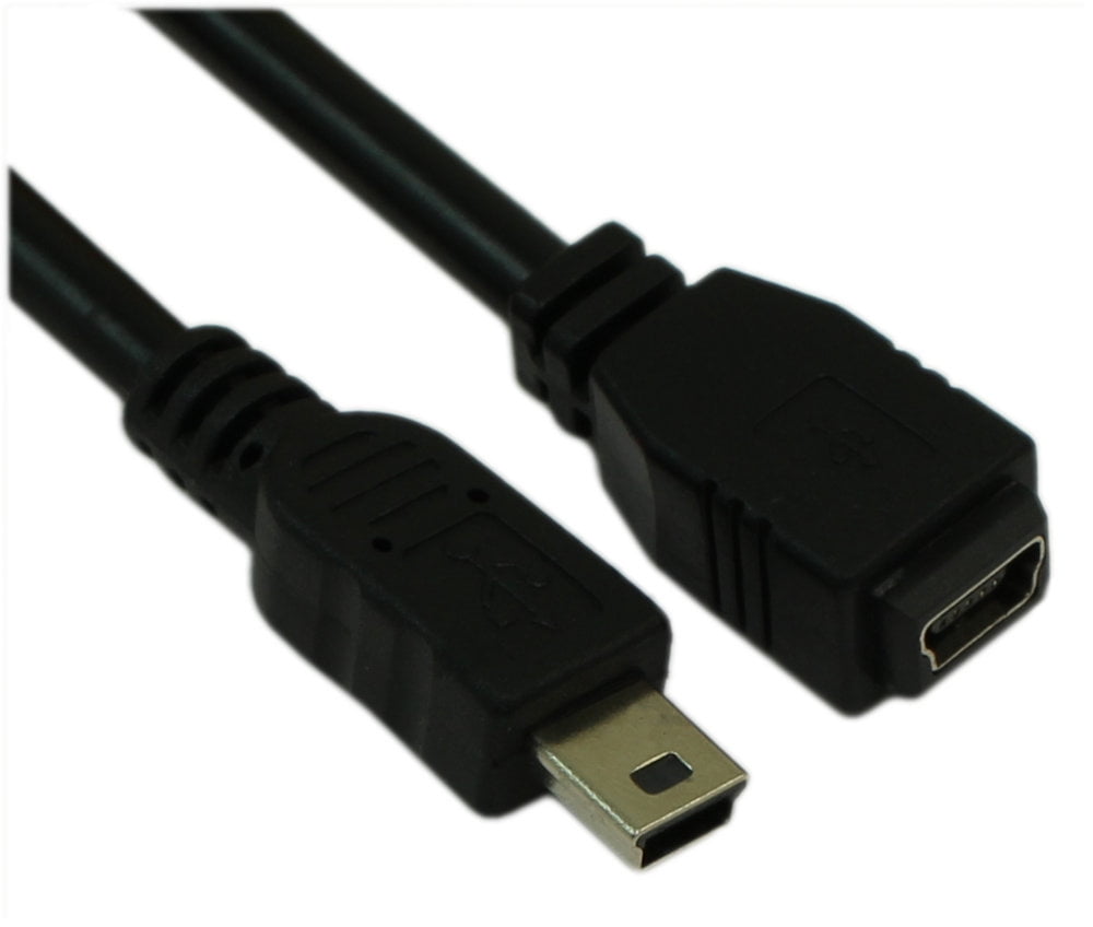 Hukommelse pensionist røg 3ft USB 2.0 Certified 480Mbps Mini-B/5-Pin Male/Female EXTENSION Cable -  Walmart.com