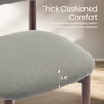 thumbnail image 5 of AFO Set of 6 Upholstered Dining Chair, Modern Wooden Kitchen Side Chair with Padded Seat for Dining Room and Café, Green, 5 of 13