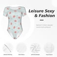 thumbnail image 4 of Fotbe Strawberry Body de Mujer con Cuello Redondo y Mangas Cortas, Sin Mangas Ajustado, Suave, Cómodo y Básico-XX-Large, 4 of 7