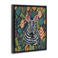 thumbnail image 2 of Stupell Industries Eclectic Exotic Leaf Pattern Zebra Black Floating Frame Canvas Art, 25 x 31, by Lisa R Dumm, 2 of 8