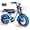 Blue, variant on Actbest Blaze Electric Bike for Adults/Teens, 16" Fat Tire Ebike Peak 1200W 55 Miles 25Mph Full Suspension Electric Motorcycle, Blue