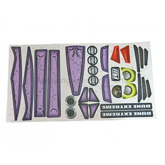 Label Sheet for Dune Racer  DWR12 39005204