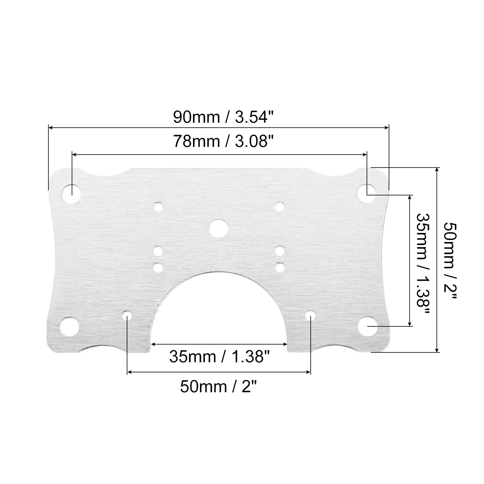Unique Bargains Cabinet Hinge Repair Kit Screws Steel Brackets Cupboard 16 Set