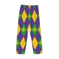 thumbnail image 5 of Daiia Mardi Gras Men's Sleep Pant with Pockets and Drawstring,Pajama Pants-X-Large, 5 of 9