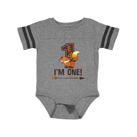 

Inktastic 1st Birthday Fox 1 Year Old Gift Baby Boy or Baby Girl Bodysuit
