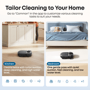 eufy C28 Robot Vacuum and Mop Combo, HydroJet Self-Cleaning Roller Mop, DuoSpiral Detangle Brush, 15,000 Pa,Auto Mop Washing&Drying, Self-Emptying&Refilling