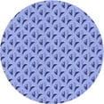 thumbnail image 1 of Ahgly Company Indoor Round Patterned Jeans Blue Area Rugs, 7' Round, 1 of 6