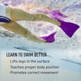 thumbnail image 3 of Aletas de natación FINIS Booster Fin, color morado, para niños de 6 a 8 años, 3 of 5