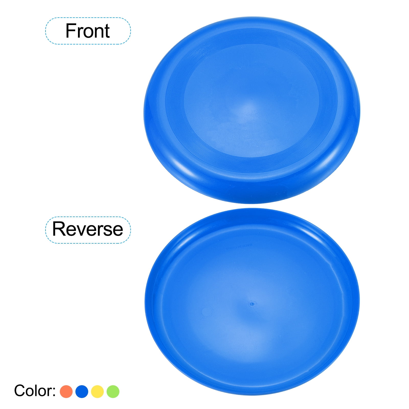 Flying Disc 9 Inch 65 Gram Sport Training Disk, Orange Yellow Blue Green, 8 Pack