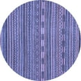 thumbnail image 1 of Ahgly Company Indoor Round Abstract Blue Modern Area Rugs, 5' Round, 1 of 4