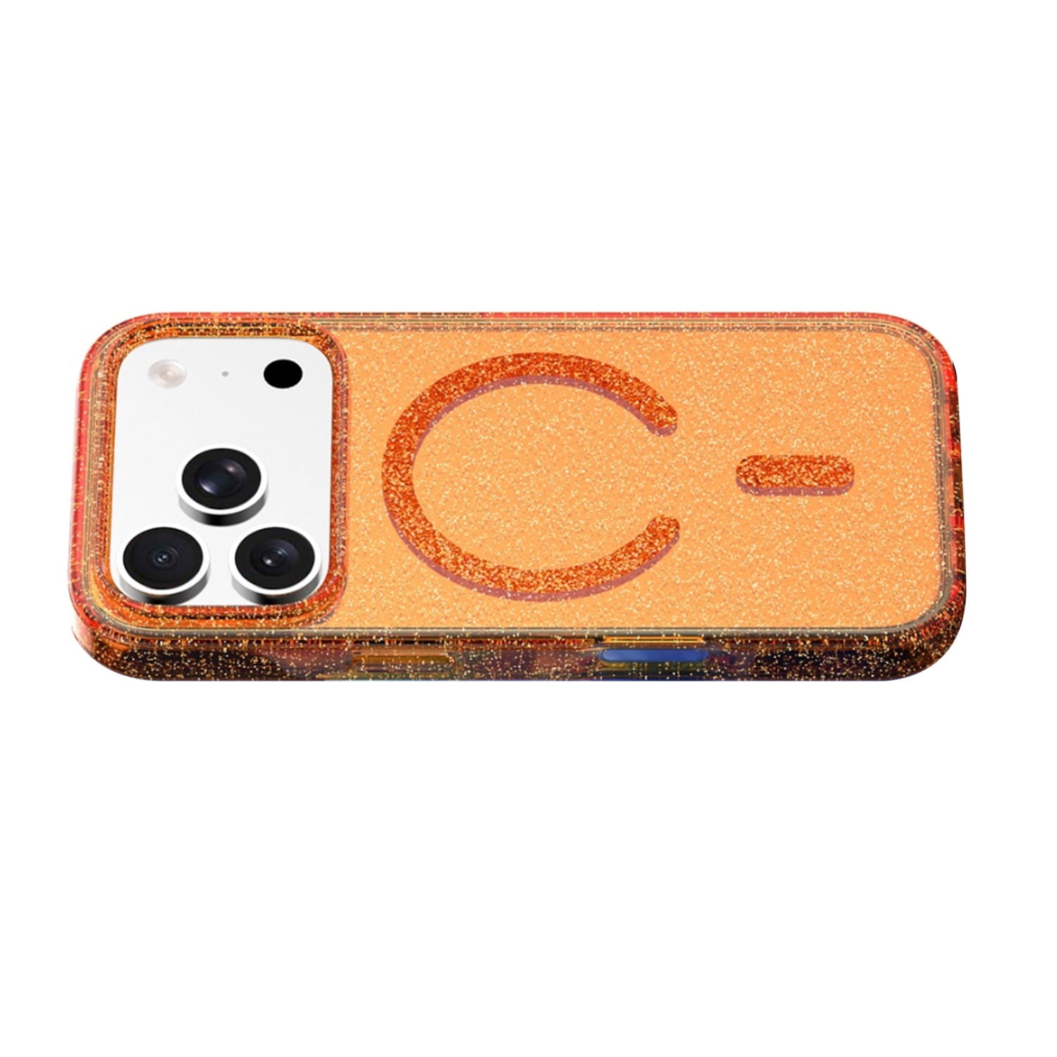 Shiny LumiMag Color Case for iPhone 17 Pro - Orange