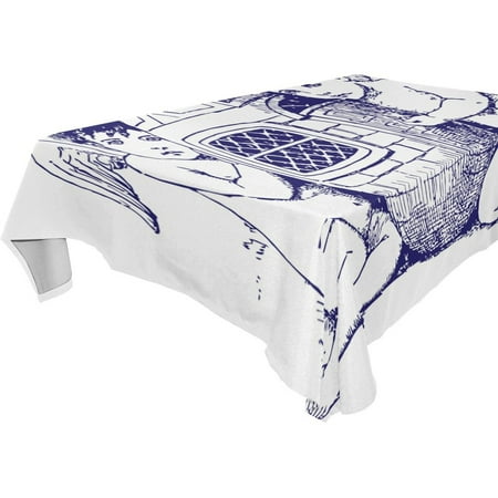 

POPCreation Easter Egg Angel Tablecloth 52x70 inches