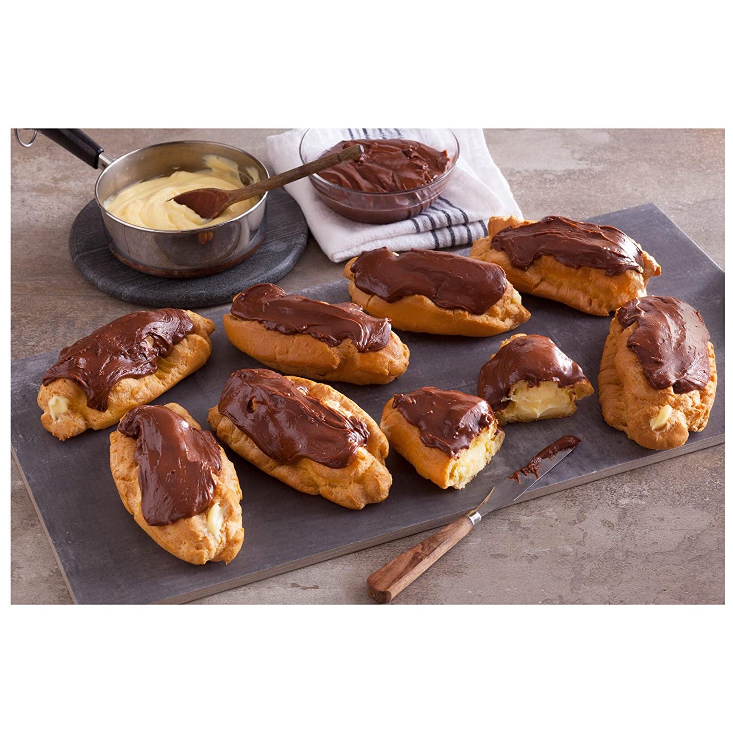 Chocolate Eclairs by O & H Danish