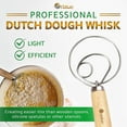thumbnail image 4 of nipocaio Set Of 2 Stainless Steel Dough Mixers For Baking Cakes Dessert, 4 of 5