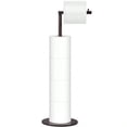 thumbnail image 2 of Toilet Paper Holder Stand Free Standing Toilet Paper Roll Holder for 4 Spare Rolls Modern Bathroom Toilet Paper Stand with Reserve Oil Rubbed Bronze, 2 of 8