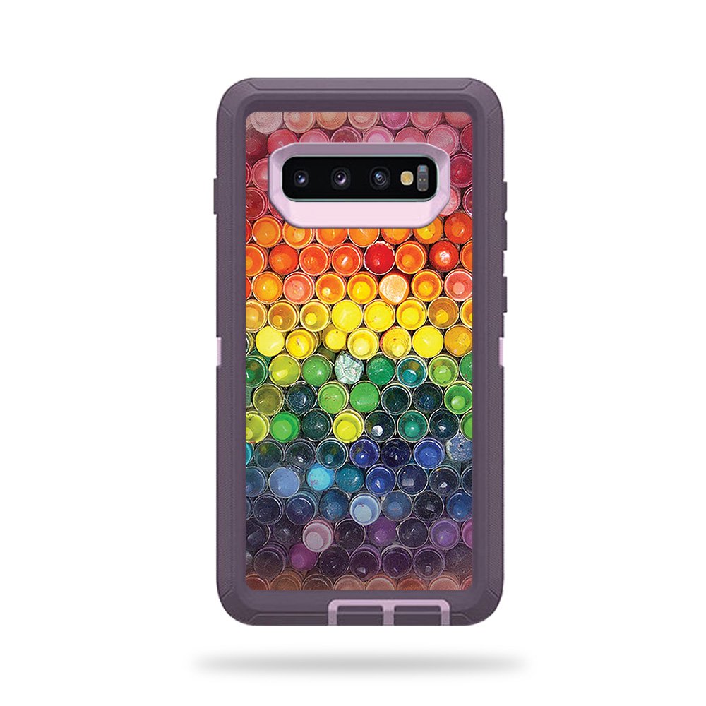 MightySkins Skin for Otterbox Defender Samsung Galaxy S10+ - Color Me | Protective Viny wrap