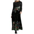 thumbnail image 1 of Pompotops Robe Longue Décontractée Automne et Hiver à Manches Longues Imprimée Bohème, Robes d'Automne pour Femmes, 1 of 8