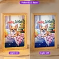thumbnail image 2 of Watercolor Hello Winter Chihuahua Chill Christmas Welcome Acrylic Plaque with Wood Photo Frame Box Dog Lover Gifts Idea Light Box - 00016, 2 of 5